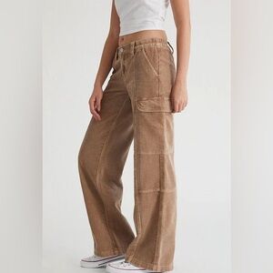 Pacsun Low rise Puddle Brown Cordory Jean